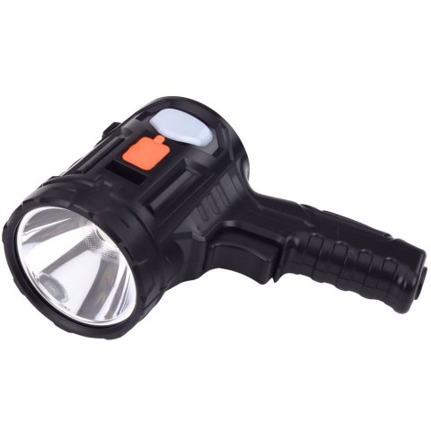 Latarka LED Szperacz Solarna 6 Trybów Powerbank Wymienne Filtry 19 cm LEAN