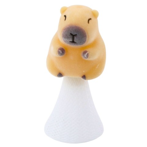 Skacząca Kapibara Na Sprężynie Pop Up Beżowa Brązowa 10cm LEAN TOYS