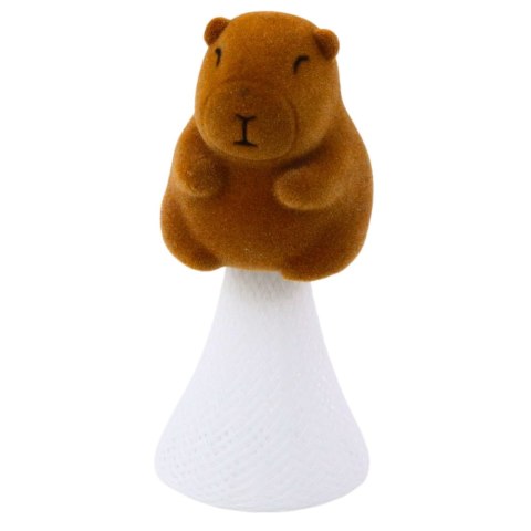 Skacząca Kapibara Na Sprężynie Pop Up Beżowa Brązowa 10cm LEAN TOYS