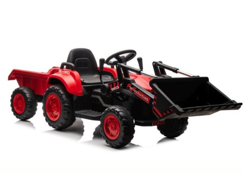 Traktor Na Akumulator Z łyżką BW-X002A Czerwony LEAN CARS