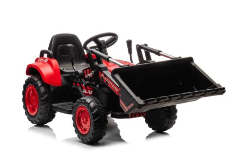 Traktor Na Akumulator Z łyżką BW-X002A Czerwony LEAN CARS