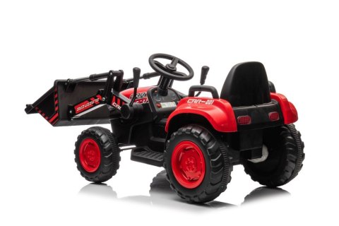 Traktor Na Akumulator Z łyżką BW-X002A Czerwony LEAN CARS