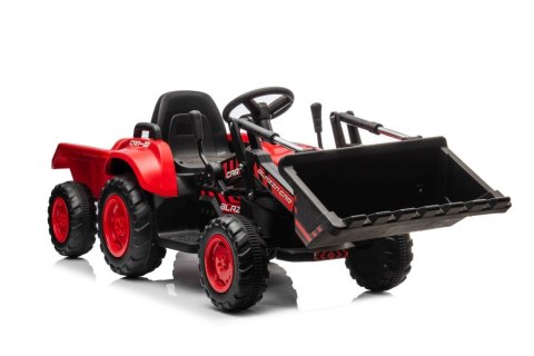 Traktor Na Akumulator Z łyżką BW-X002A Czerwony LEAN CARS
