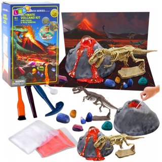Zestaw Edukacyjny Eksperyment Wybuchowy Wulkan Dinozaury LEAN Toys