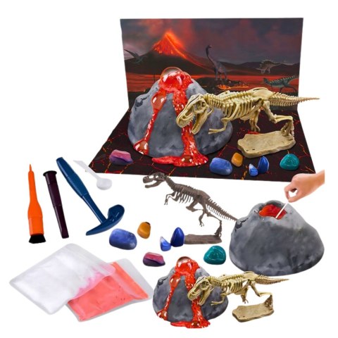Zestaw Edukacyjny Eksperyment Wybuchowy Wulkan Dinozaury LEAN Toys