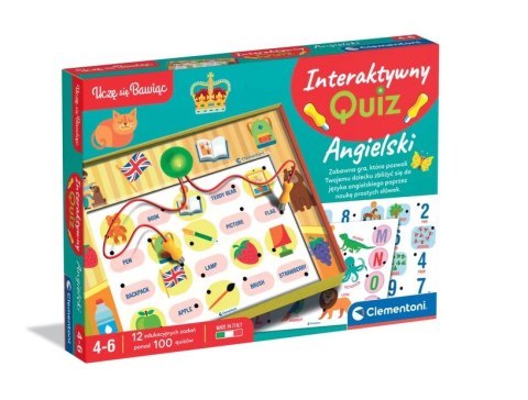Gra edukacyjna Interaktywny Quiz Angielski Język Polski Clementoni 50943 Clementoni