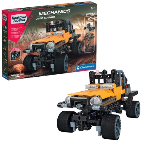 Naukowa Zabawa Klocki Laboratorium Mechaniki Jeep Safari Język Polski Clementoni 50123 Clementoni