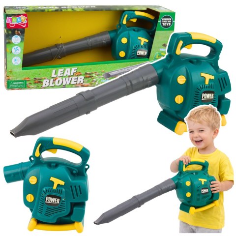 Ogrodowa Dmuchawa Do Liści Dla Dzieci Dmucha Dźwięki Zielona LEAN Toys