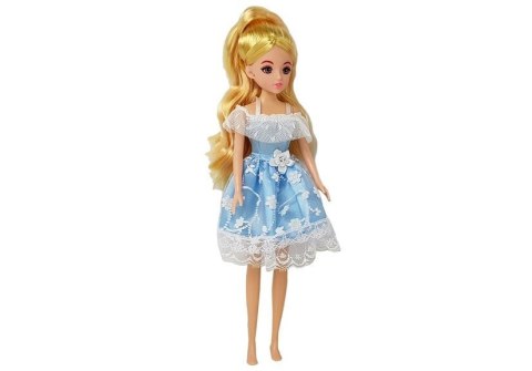 Rozkładany Domek dla Lalek Lalka Blondynka z Akcesoriami Kuchnia Toaleta Sypialnia w Walizce LEAN Toys