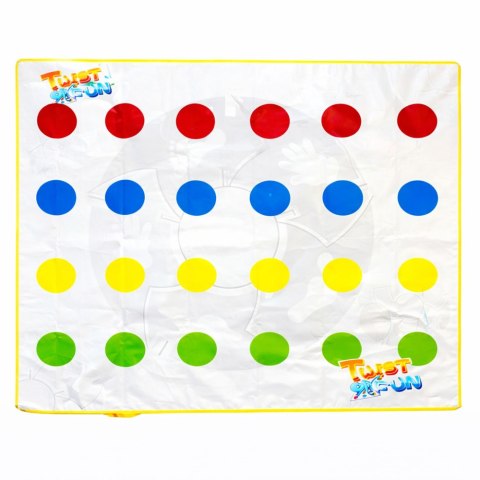 Gra Zręcznościowa Ruchowa Rodzinna Twist Fun Mata Koło Losujące LEAN Toys