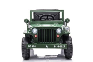 Auto Na Akumulator JH-103 Wojskowa Zieleń 4x4 LEAN CARS
