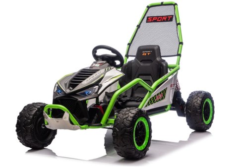 Pojazd Na Akumulator DM-107 24V7 Cichy Silnik Zielony LEAN CARS