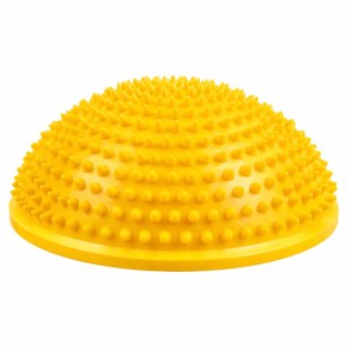 Półkula Sensoryczna Do Masażu Ćwiczeń Równowagi Żółta 16 cm LEAN