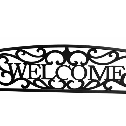 Ławka Ogrodowa Taras Ogród Park Metalowa Oparcie WELCOME Czarna 127 cm LEAN