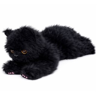 Pluszowa Maskotka Przytulanka Kotek Leżący Czarny 38 cm LEAN Toys