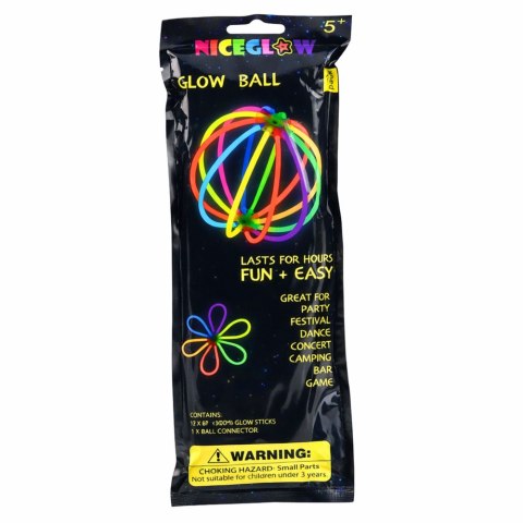 Podwójna Bransoletka Fluorescencyjna Z Motylkiem Świecąca Neon Stick LEAN TOYS