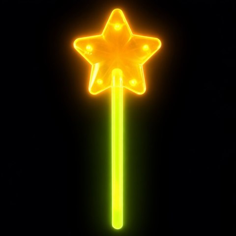 Różdżka Fluorescencyjna Gwiazda Świecąca W Ciemności Stick Neon 22cm LEAN TOYS