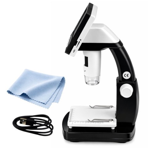 Mikroskop Cyfrowy Edukacyjny Ekran 4,3 Cala LCD USB LED Powiększenie 1000x LEAN Toys