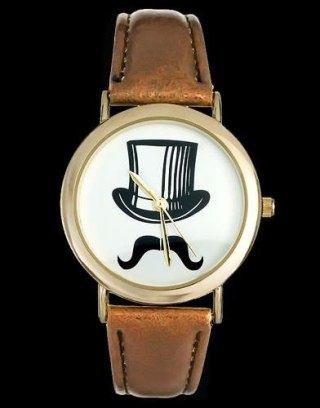 ZEGAREK DAMSKI CYLINDER, WĄSY - asox (zx580a) Inny