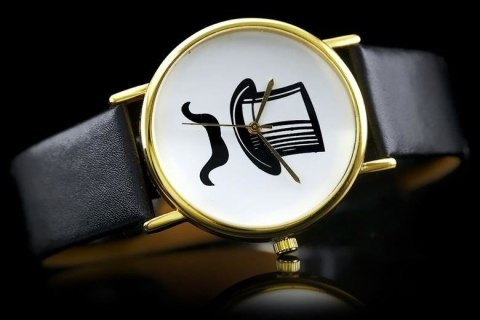 ZEGAREK DAMSKI CYLINDER, WĄSY - asox (zx580b) Inny