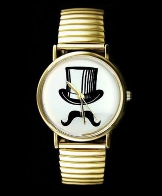 ZEGAREK DAMSKI CYLINDER, WĄSY - asox (zx580c) Inny