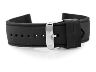 Pasek gumowy do zegarka 901B - przeszywany - 24mm Inny