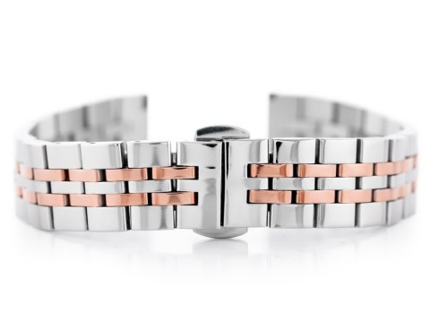 Bransoleta Pacific Model 4 srebrno róż.złota 16mm Pacific
