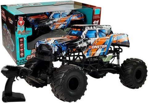 Auto Terenowe Zdalnie Sterowane 2.4G 4x4 Pomarańczowe 57cm LEAN Toys