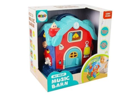 Muzyczna Stodoła Zwierzęta Gospodarstwo Dźwięki Muzyka Różowa LEAN Toys