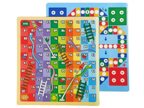 Tablica 3w1 Magnetyczno -Kredowa, Stolik Do Gier Niebieska LEAN Toys