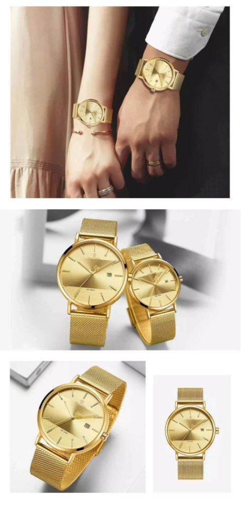 KOMPLET PREZENTOWY 2 ZEGARKÓW (MĘSKI I DAMSKI) NAVIFORCE - NF3008G+L (zn113c) Naviforce