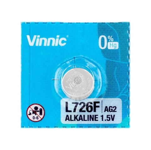 Bateria alkaliczna Vinnic LR726/396/AG2 Inny