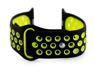 Apple Watch pasek U24 - czarny/zielony - 42/44mm Pacific