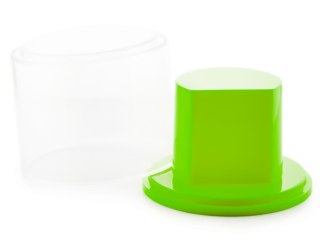 Prezentowe pudełko na zegarek - plastikowe zielone Inny