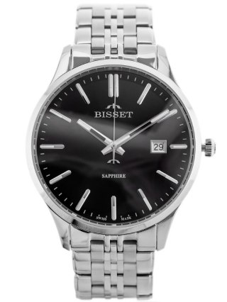 ZEGAREK MĘSKI BISSET BSDF383 (zb094b) - SZAFIROWE SZKŁO Bisset