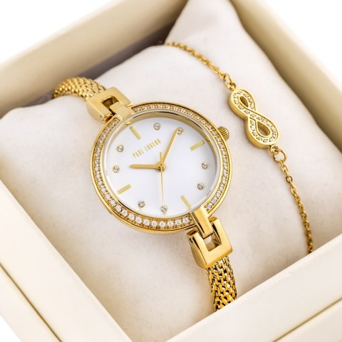 KOMPLET PREZENTOWY DAMSKI PAUL LORENS Zegarek + bransoletka (zg507d) Paul Lorens