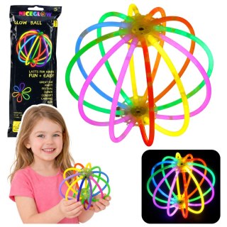 Piłka Fluorescencyjna Świecąca W Ciemnośći Neon Stick 12 Patyczków LEAN TOYS