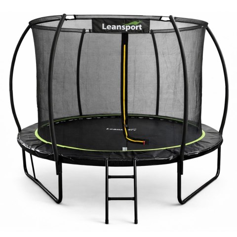 Trampolina Ogrodowa LEAN Z Siatką Wewnętrzną Czarno-Zielona 305CM 10FT LEAN Sport
