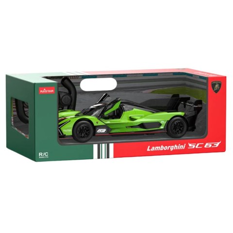 Auto Wyścigowe Lamborghini SC63 Zdalnie Sterowane RC Rastar Zielone 1:14 Rastar