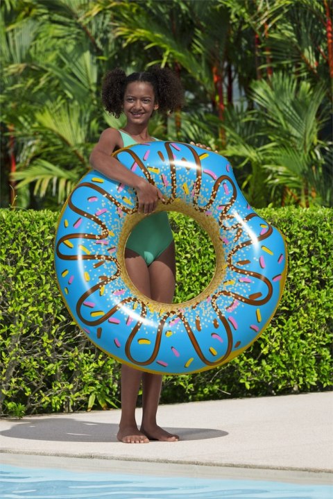 Koło Do Pływania Donut Pączek Niebieski 107 cm Bestway 36118 Bestway