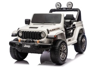 Pojazd Na Akumulator Jeep Rubicon 4x4 DK-JWR556 4x200W 24V Biały LEAN CARS