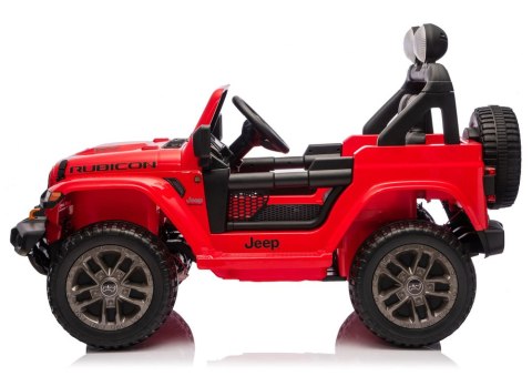 Pojazd Na Akumulator Jeep Rubicon 4x4 DK-JWR556 4x200W 24V Czerwony LEAN CARS
