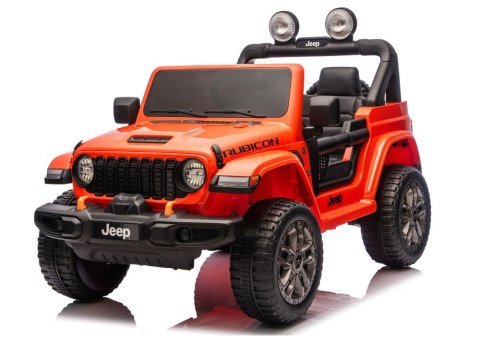 Pojazd Na Akumulator Jeep Rubicon 4x4 DK-JWR556 4x200W 24V Pomarańczowy LEAN CARS