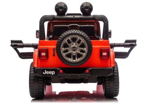 Pojazd Na Akumulator Jeep Rubicon 4x4 DK-JWR556 4x200W 24V Pomarańczowy LEAN CARS