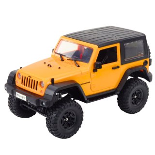 Auto Terenowe Zdalnie Sterowane RC Jeep Wrangler Rock Crawler Pomarańczowy 1:14 Double E