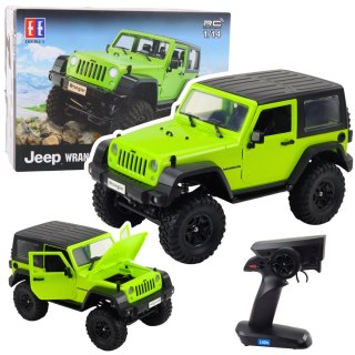 Auto Terenowe Zdalnie Sterowane RC Jeep Wrangler Rock Crawler Zielony 1:14 Double E
