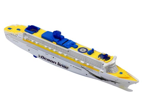 Statek Pasażerski Wycieczkowy Jeżdżący Światła Dźwięki LEAN Toys