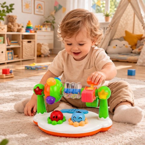 Interaktywna Zabawka Muzyczna Dla Malucha Grzechotka Światła Dźwięki LEAN Toys