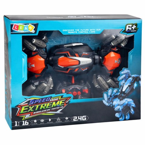 Samochód Zdalnie Sterowany RC Do Driftu Akrobacji Twist Pomarańczowy 1:16 LEAN Toys