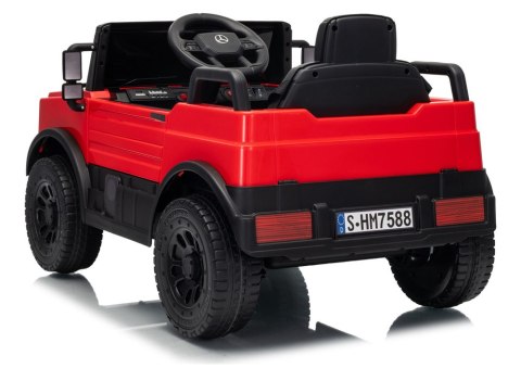 Auto Na Akumulator Mercedes Unimog HM7588 6V4Ah Czerwony LEAN CARS
